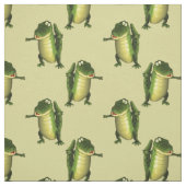 Tissu Crocodiles verts mignons (Échantillon)