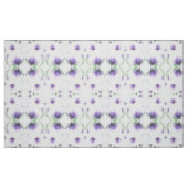 Tissu Crocus blanc plumé (Fat Quarter)