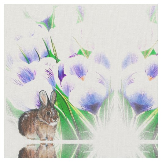 Tissu Crocus Bunny Fabric (Fermer)