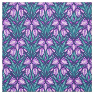 Tissu Crocus printaniers