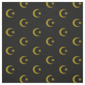 Tissu Croissant de lune et coton peigné par étoile (56" (Échantillon)