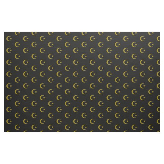 Tissu Croissant de lune et coton peigné par étoile (56" (Fat Quarter)