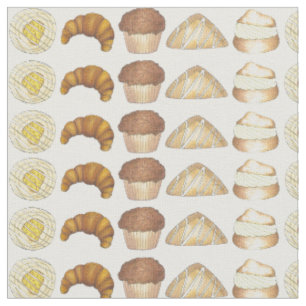 Tissu Croissant en plateau de pâtisserie Danois Muffin