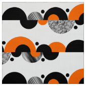 Tissu Croissants Abstraits 02 - Orange (Échantillon)