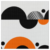 Tissu Croissants Abstraits 02 - Orange (Fermer)