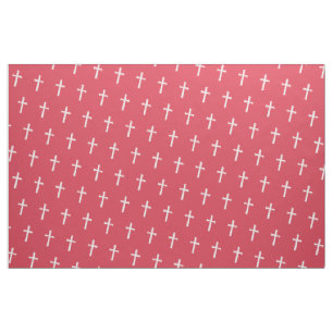 Tissu Croix blanche