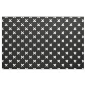 Tissu Croix blanche sur le noir (Fat Quarter)