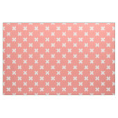 Tissu Croix blanche sur pêche (Fat Quarter)