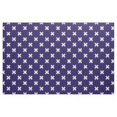 Tissu Croix blanches sur bleu marine (Fat Quarter)