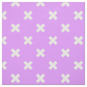 Tissu Croix blanches sur lilas (Échantillon)