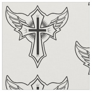 Tissu Croix chrétienne