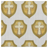 Tissu Croix chrétienne bouclier (Fermer)