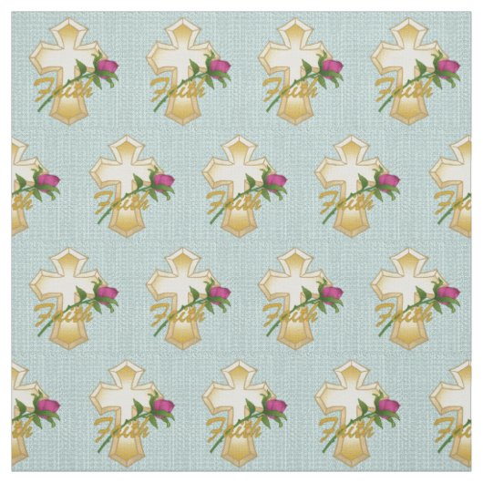Tissu Croix Chrétienne de Foi (Échantillon)