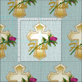 Tissu Croix Chrétienne de Foi (Carreau)