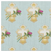 Tissu Croix Chrétienne de Foi (Fermer)