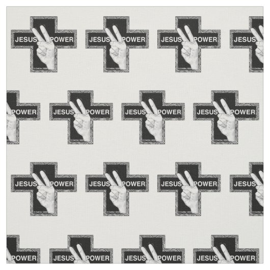 Tissu Croix chrétienne de Jesus Power (Échantillon)