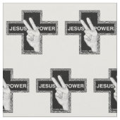 Tissu Croix chrétienne de Jesus Power (Fermer)