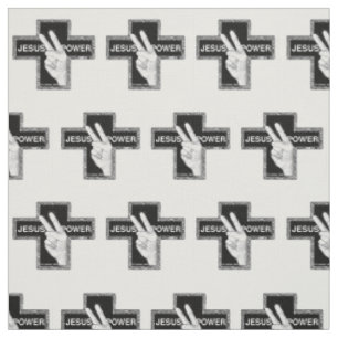 Tissu Croix chrétienne Jésus Puissance