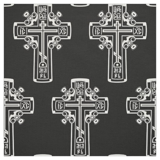 Tissu Croix chrétienne orthodoxe (Échantillon)
