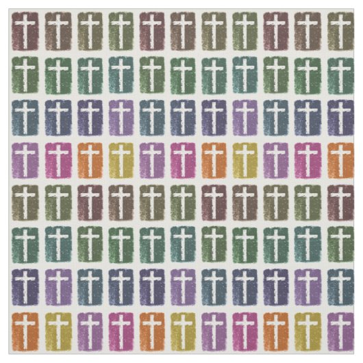 Tissu Croix d'arc-en-ciel (Échantillon)