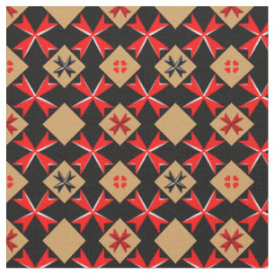Tissu Croix de Malte et Drapeau maltais Tissu/mode tenda