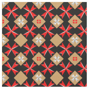 Tissu Croix de Malte et Drapeau maltais Tissu/mode tenda