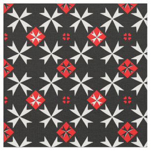 Tissu Croix de Malte et Drapeau maltais Tissu/mode tenda