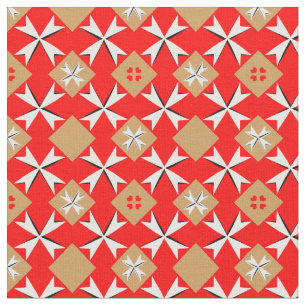 Tissu Croix de Malte et Drapeau maltais Tissu/mode tenda