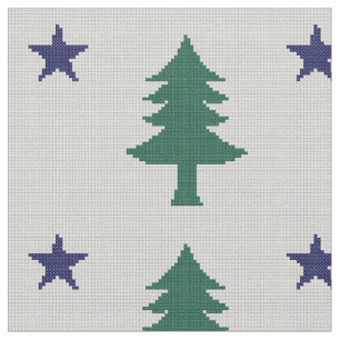 Tissu Croix du Drapeau du Maine 1901