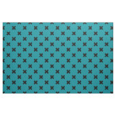 Tissu Croix noire sur turquoise (Fat Quarter)