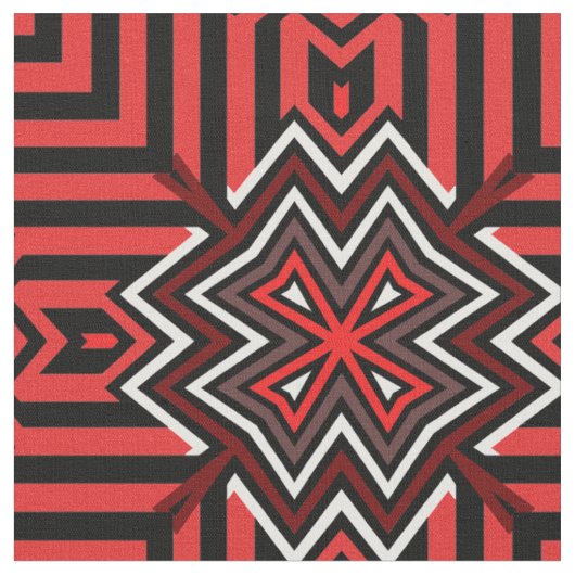 Tissu Croix Nordique Rouge (Fermer)