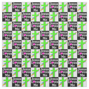 TISSU CROIX VERTE CHRÉTIENNE ET SPIRITUELLE ET BOUTEILLÉ