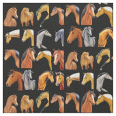 Tissu Croquis de chevaux (Fermer)
