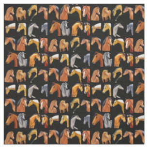 Tissu Croquis de chevaux