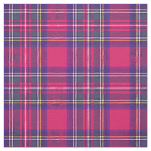 Tissu Cru plaid de 5 rose/bleu/vert/jaune/blanc