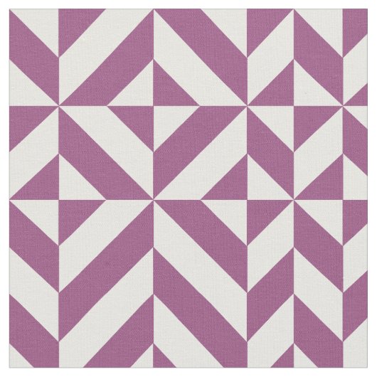 Tissu Cube Déco géométrique violet chaud (Fermer)