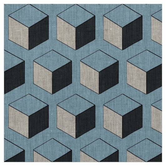 Tissu - cubes tridimensionnels (Échantillon)