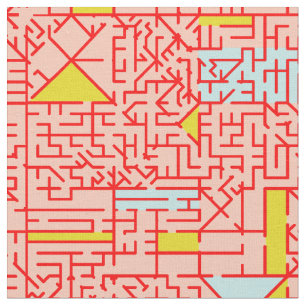 Tissu Cubism Maze