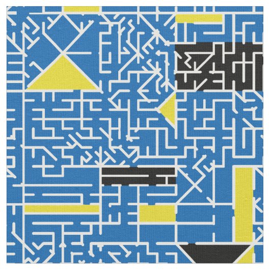 Tissu Cubism Maze (Fermer)