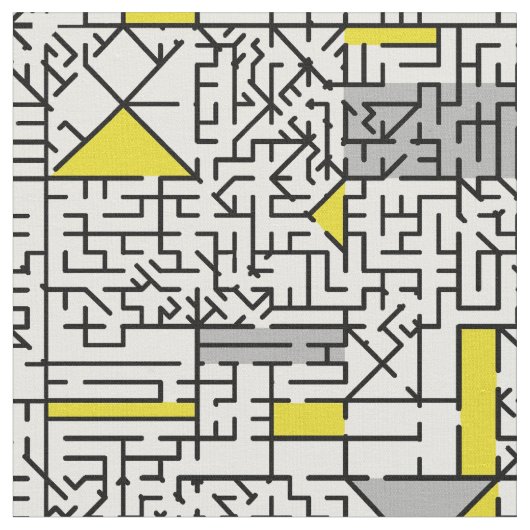 Tissu Cubism Maze (Fermer)