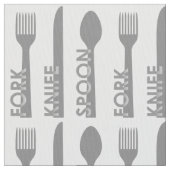Tissu Cuillère de couteau fourche (fermé)