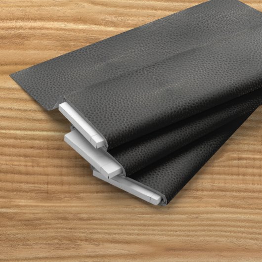 Tissu Cuir Emu Noir Ressemblant À Un Cuir