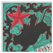 Tissu Cuir occidental de Faux d'équitation de Taureau de (Fermer)