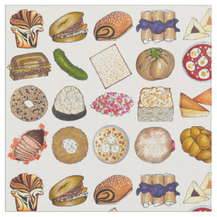 Tissu Cuisine juive Brisket Challah Babka Latkes Blintz