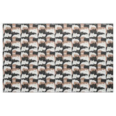 Tissu Cuisine noire, blanche et Brown chatte Motif de ch (Yard)