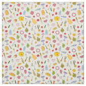 Tissu Cuisine rétro colorée (Échantillon)