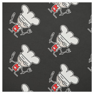 Tissu Cuisinier cuisinier des dessins animés motif do-i