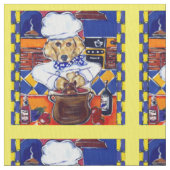 Tissu Cuisinier Golden Retriever (fermé)
