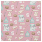 Tissu Cuisson à l'aquarelle rose (Échantillon)