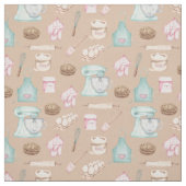 Tissu Cuisson à l'aquarelle Tan (Échantillon)